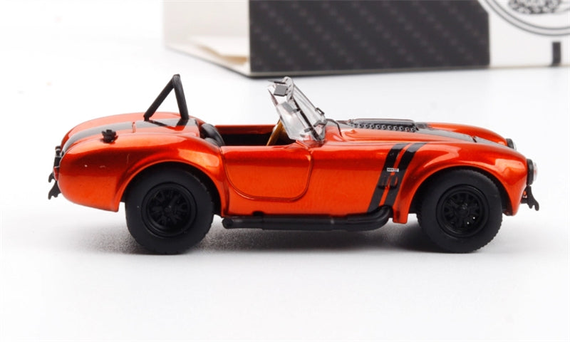 Fine Works&HM Ford Shelby 427 Cobra Orange Black Stripe Limited Edition 499PCS ONLY 1:64 car Pre-built Model view2