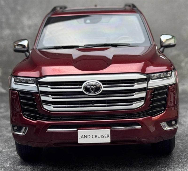 LCD-MODELS Toyota Land Cruiser LC300 ZX SUV red 1:18 Car Pre-built Model view9