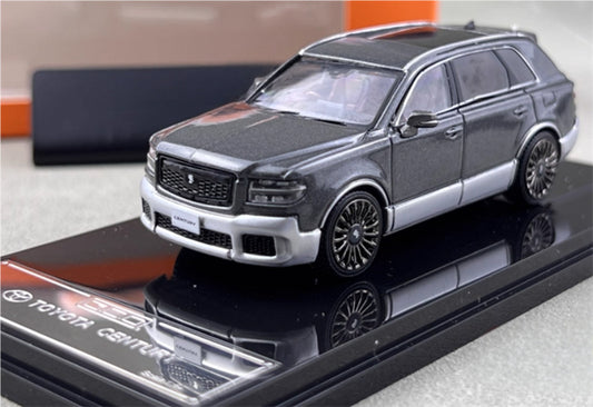 GCD Toyota Century 3rd Generation G70 SUV gray silver right hand drive 1:64 Car Pre-built Model view1