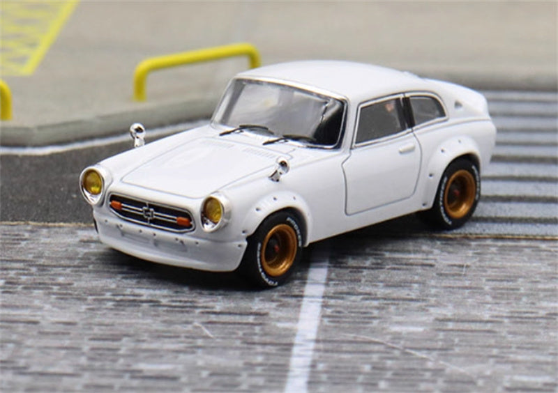 Mortal Honda S800 Limited Edition 499PCS ONLY white 1:64 Car Pre-built Model view1