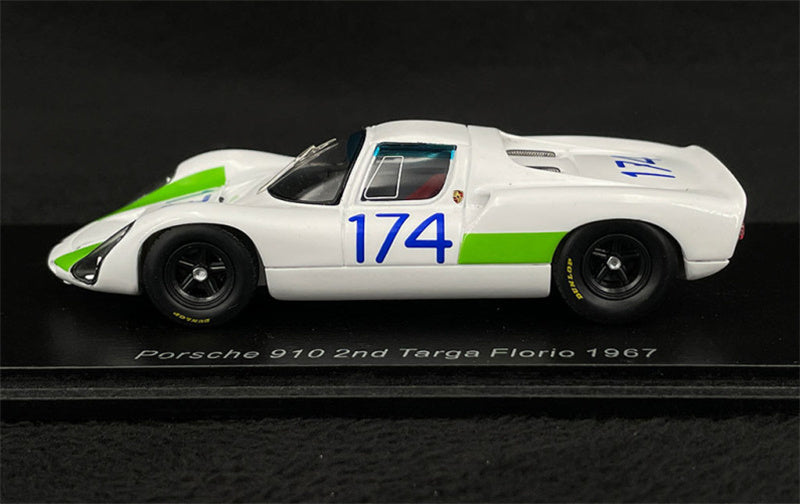 Spark Porsche 910 2nd Targa Florio 1967 L.CELLA 1:43 Car Pre-built Model view3