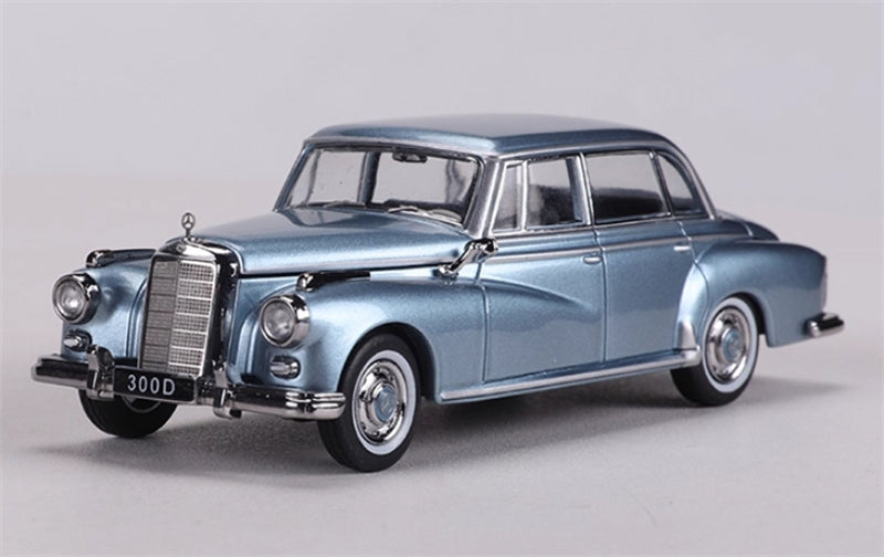GFCC Mercedes Benz 300D 1959 classic car Ice Blue LHD 1:64 car Pre-built Model view1