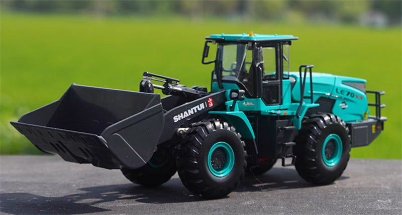 SHANTUI LE70-3X Pure Electric Wheel Loader New Energy Green 1:35 Truck Pre-built Model