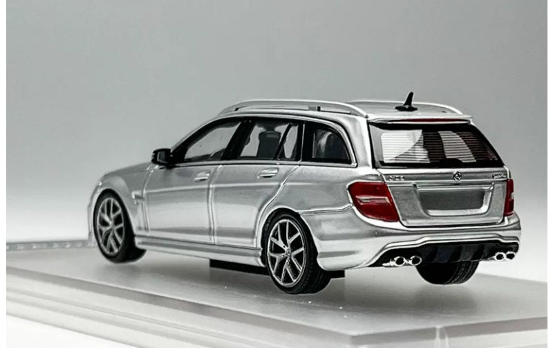 1:64 Mercedes-Benz C63 AMG Estate S204  silver KING MODEL  Limited Edition 999PCS ONLY DIECAST Model