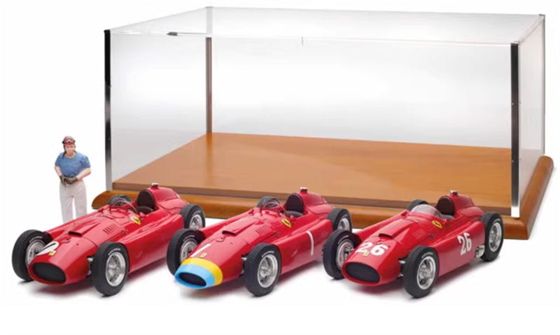CMC Lucky Set Fangio Figure Ferrari D50 long nose #1+ Ferrari D50 short nose #1+ Ferrari D50 short nose #26 1956 Limited Edition 1:18 DIECAST Car