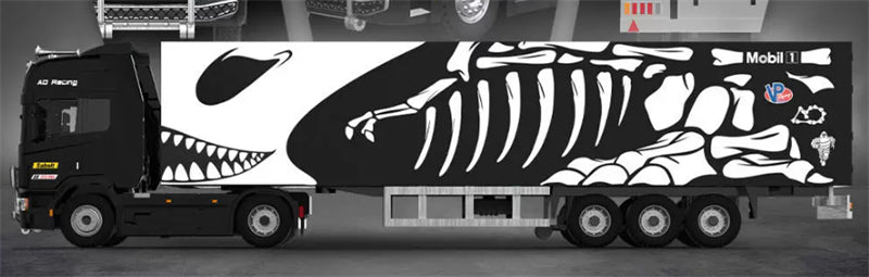 1:64 SCANIA Bone Dragon COOL.CAR DIECAST Trailer & Tractor Model