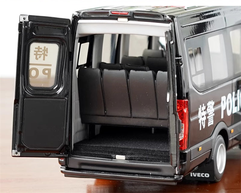 NAVECO Iveco Oushengte police car black 1:24 Car Pre-built Model view10