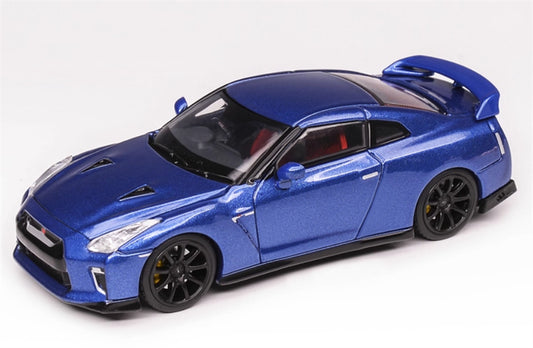 MOTORHELIX Nissan GT-R R35 Track Edition Blue Limited Edition 799PCS ONLY 1:64 Car Pre-built Model view1