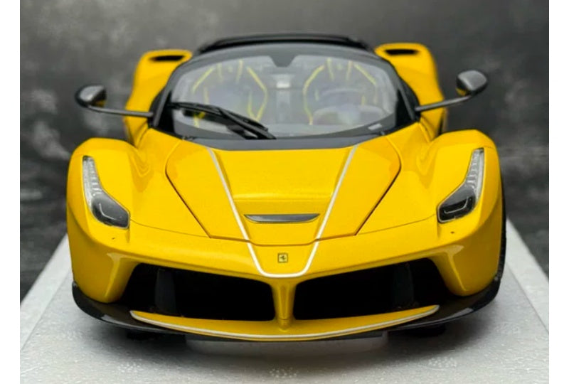 1:18 Ferrari LaFerrari  Yellow - Silver Wheel BBR MODELS convertible version DIECAST Model