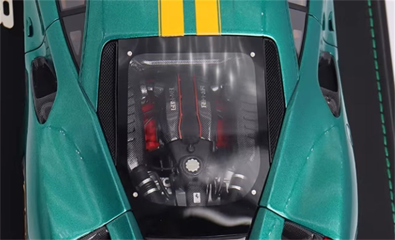 1:18 Ferrari 488 Pista  Metallic Green BBR MODELS Gift Box Edition Limited Edition 28PCS ONLY Resin Model