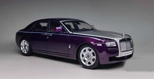 kyosho Rolls Royce RR ghost Nebula Purple 1:18car Pre-a Model