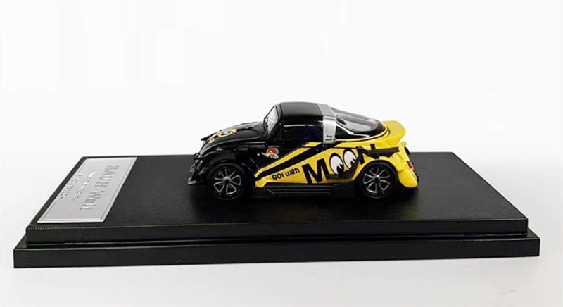 Mini Station VW Beetle Moon Eye RAUH-Welt Black 1:64 Car Pre-built Model view2
