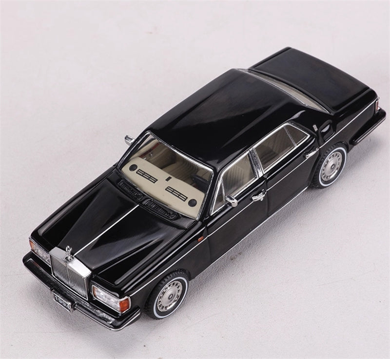 GFCC 1994 Rolls Royce Silver Spur III BLACK White waistline Limited Edition LHD 1:64 car Pre-built Model view7