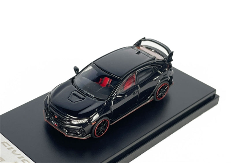 LCD-MODELS Honda Civic Type R FK8 Black 1:64 car Pre-built Model view1
