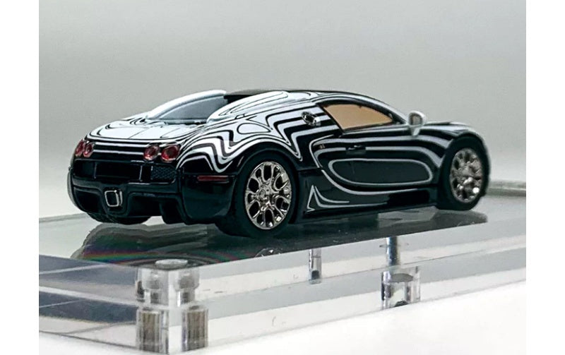 1:64 Bugatti Veyron Super Sport   Mortal Model White and black ceramic dragon Limited Edition 999PCS ONLY DIECAST Model