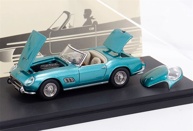 GFCC 1960 SWB Ferrari 250GT California Convertible Metallic Green Limited Edition 499PCS ONLY LHD 1:64 car Pre-built Model view7
