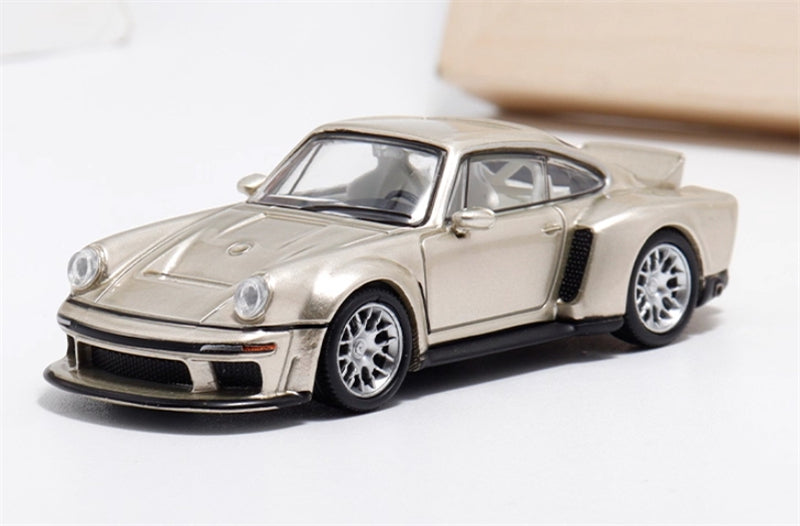 Findclassically Porsche Singer 911 DLS Turbo Road Moet Blanc Limited Edition 999PCS ONLY 1:64 car Pre-built Model view1