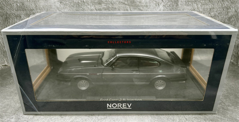 NOREV FORD CAPRI 2.8I Injection 1981 Metallic Gray 1:18 Car Pre-built Model view10