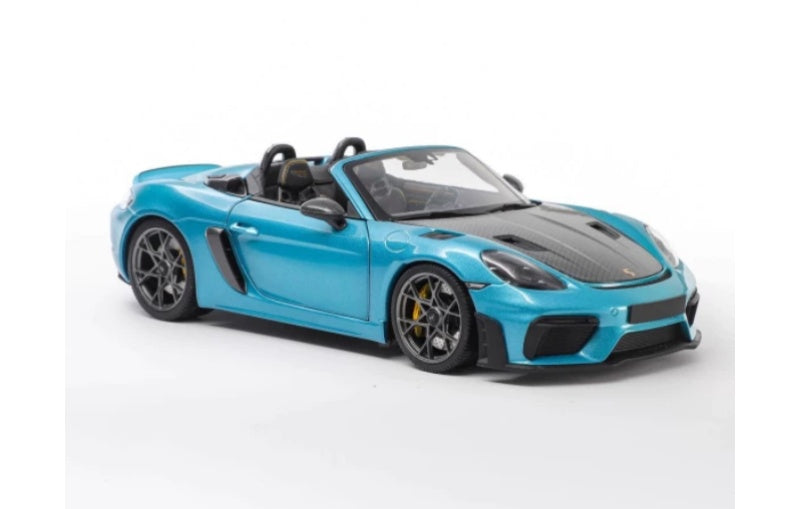 1:18 Porsche 718 Spyder RS Minichamps Ipanema Blue Diecast Model view5