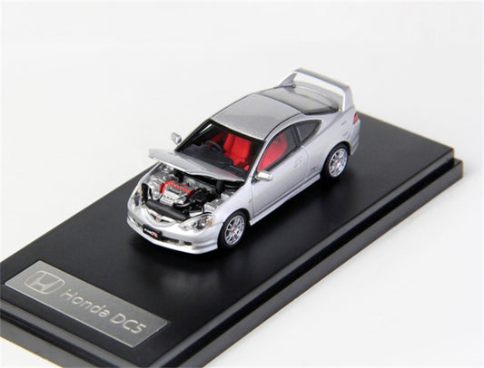 LCD-MODELS Honda Integra Type R DC5 Silver 1:64 car Pre-built Model view2