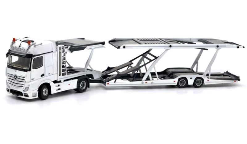 1:64 Mercedes-Benz Actros High top electronic mirror LHD  White Unique Model x Tiny  DIECAST Model