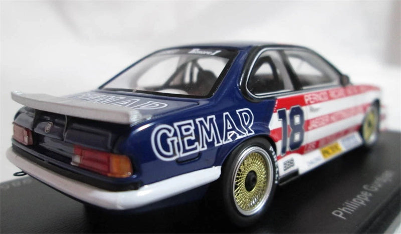 1:43 Spark BMW 635 CSi #18 Championnat de France 1985 P.GURDJIAN LTD 500PCS view10