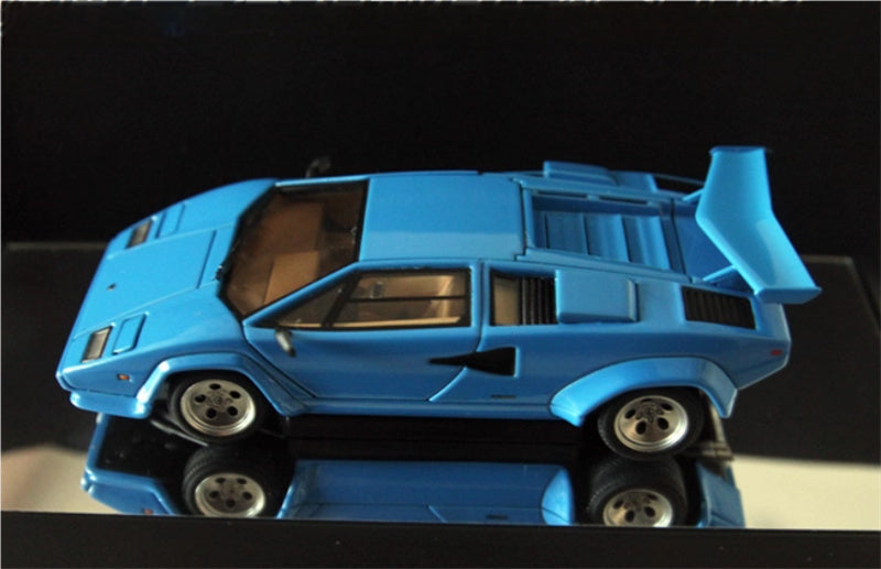 AUTOART LAMBORGHINI COUNTACH LP5000S Bule fully open 1:43 Car Pre-built Model view5