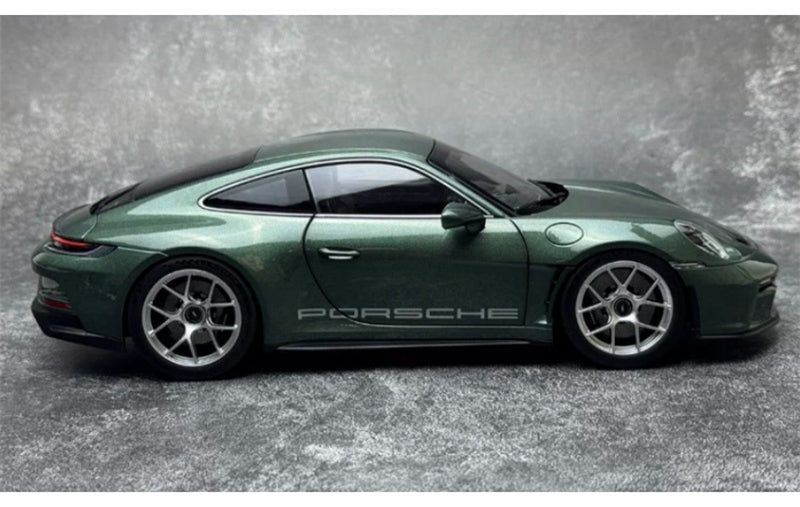 1:18 Porsche 911 S/T  Green - Silver Wheel NOREV without tail fin DIECAST Model