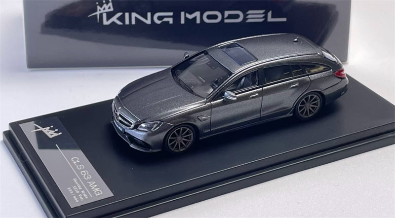1:64 Mercedes-Benz AMG CLS 63 metallic green KING MODEL Shooting Brake Limited Edition 999PCS ONLY DIECAST Civil Car Model