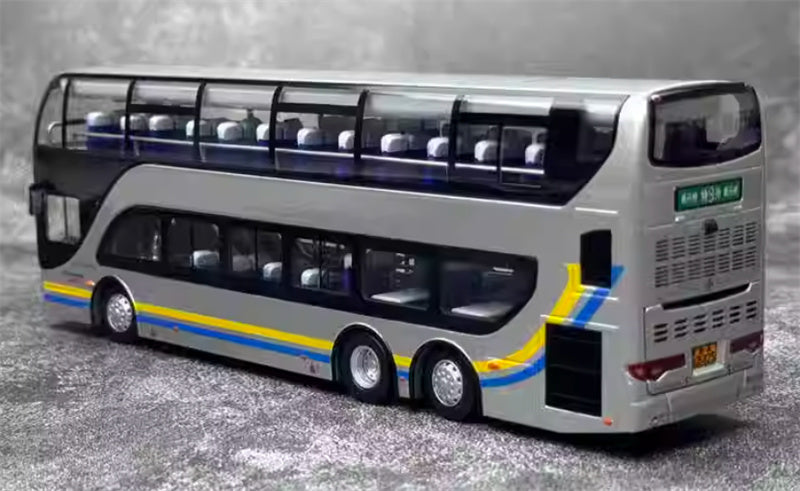 Beijing Public Transport Yaxing Double layered Special 9 Outer Ring Line 1:64 Bus Pre-built Model view3