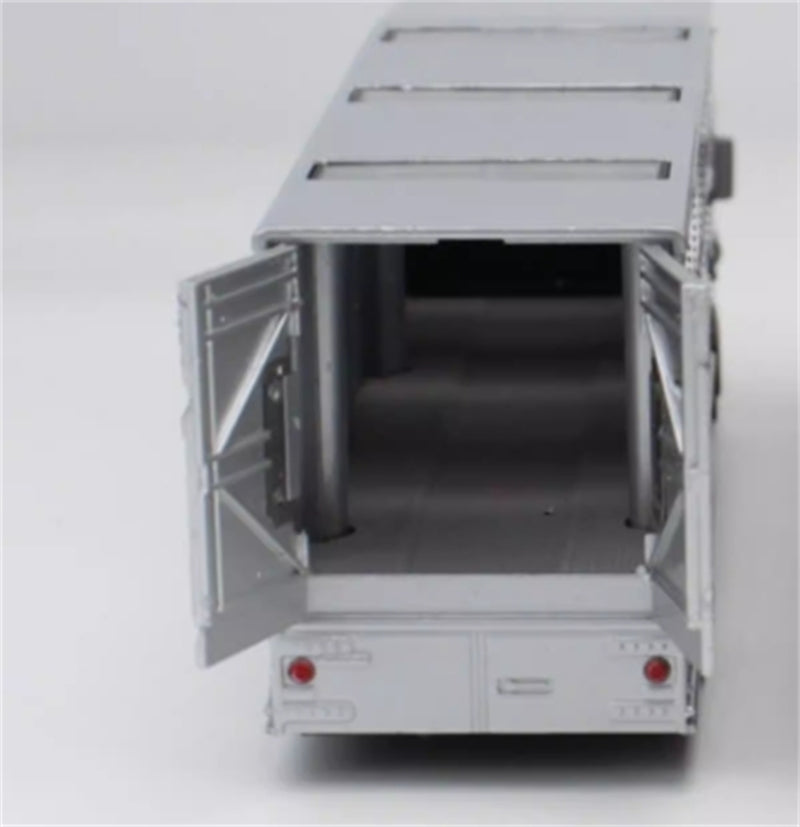 Schuco Mercedes Benz O317 Race Car Transporter Team Porsche Martini Racing silver 1971 1:64 Truck Pre-built Model