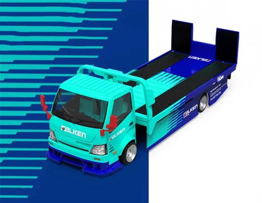 1:64 Hino H300 Falken Cyan Blue COOL.CAR DIECAST Model