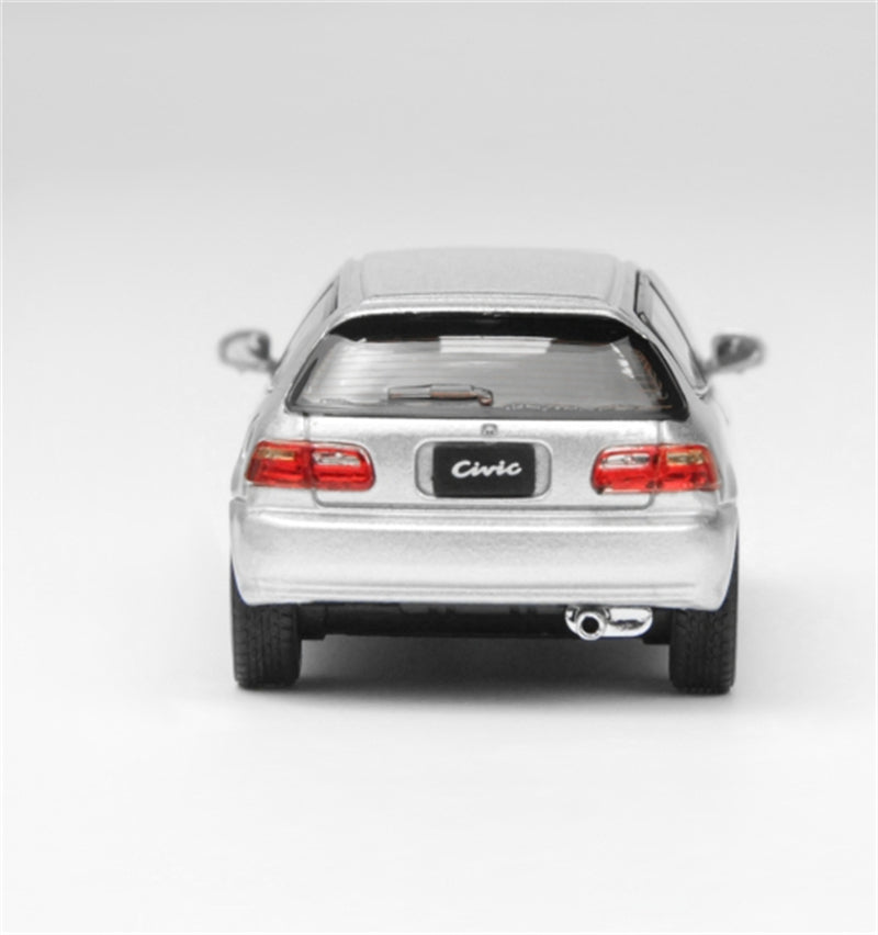 LCD-MODELS Honda Civic SiR II EG6 Silver 1:64 car Pre-built Model view7