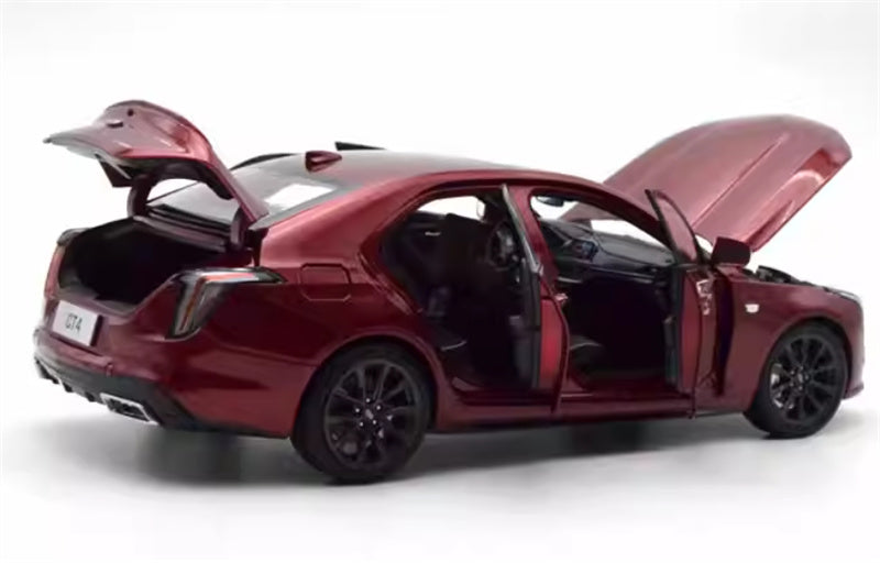 SAIC Cadillac CT4 2021 burgundy 1:18 Car Pre-built Model view12