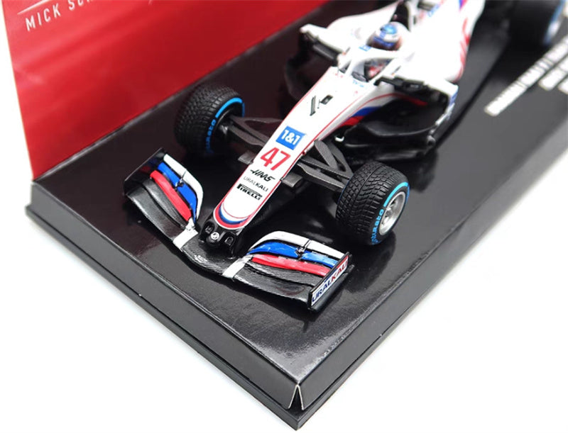1:43 MINICHAMPS URALKALI HAAS VF-21 SCHUMACHER #47 BELGIAN GP 2021 LTD 672PCS view6