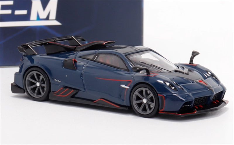 XF MODEL Pagani Imola supercar dark blue 1:64 Car Pre-built Model view5