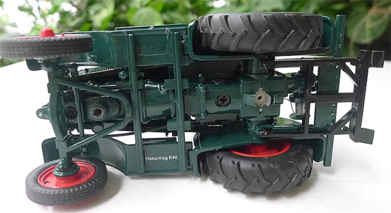 SCHUCO Hanomag R 40 mit Dach Tractor peacock blue 1:32 Truck Pre-built Model