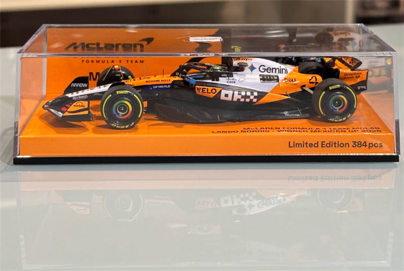 1:43 McLaren MCL39 Norris Winner Mexican 2025  MINICHAMPS Limited Edition 384PCS ONLY Resin Model