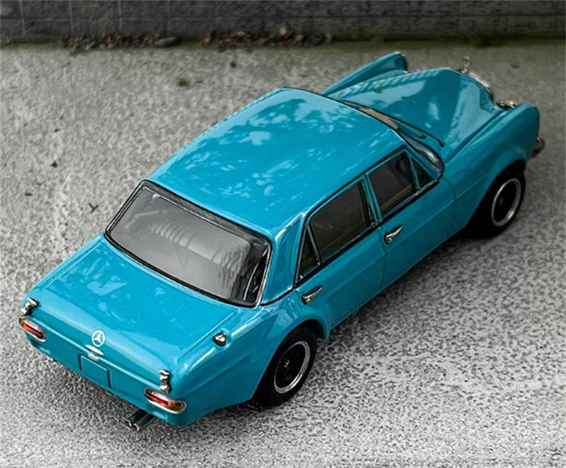 Liberty 64 Mercedes Benz 300SEL AMG (W109) blue 1:64 Car Pre-built Airliner Model Display view5