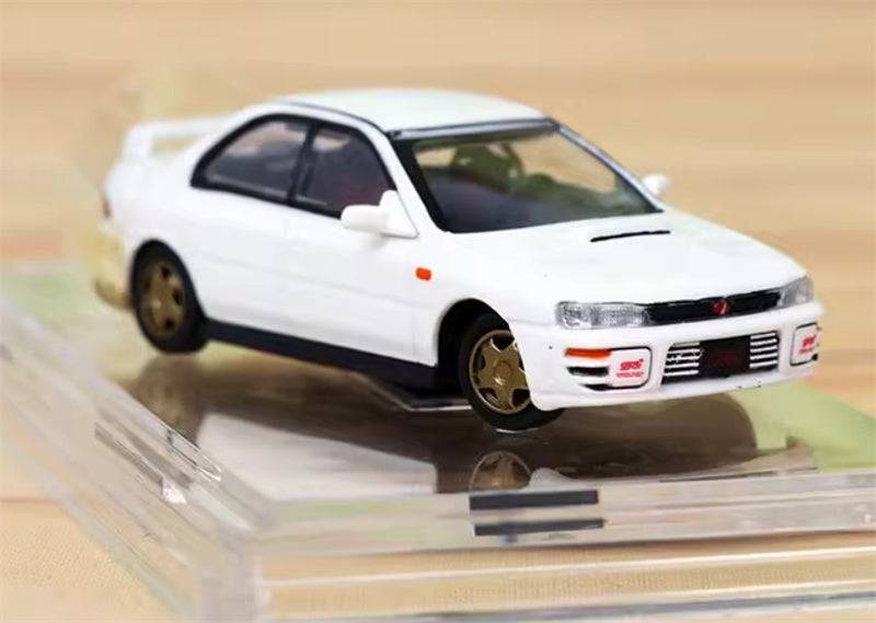 BM Creations SUBARU 1994 Impreza WRX STi LEFT HAND DRIVE White 1:64 Car Pre-built Model