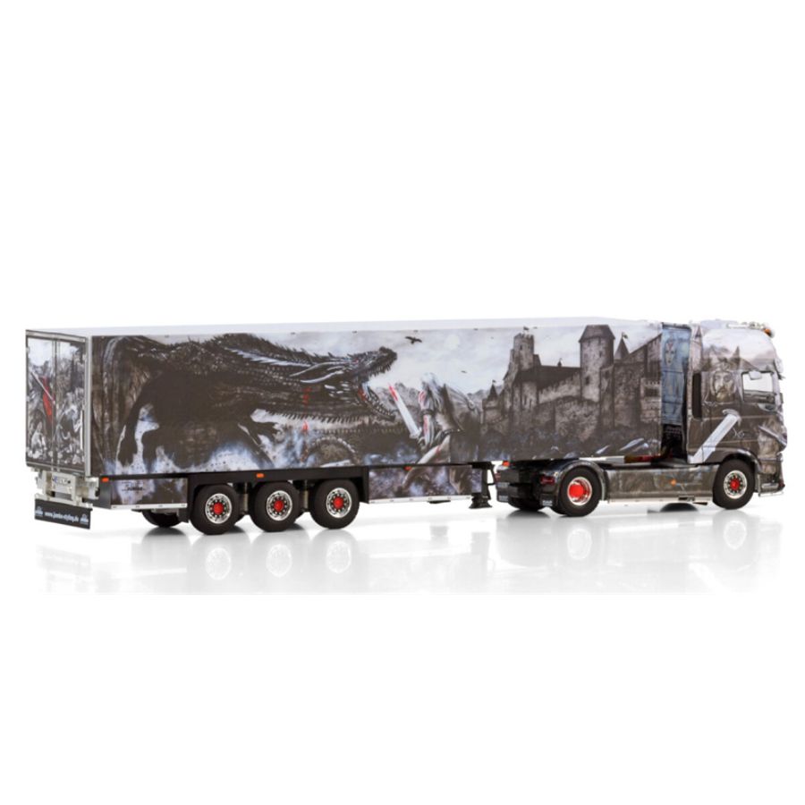 WSI  DAF XF SUPER SPACE CAB MY2017 4X2 REEFER TRAILER - 3 AXLE Heide Logistik 1:50 DIECAST Truck Lorry