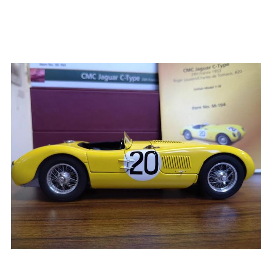 CMC Jaguar C-Type 24H France 1953 #20 yellow 1:18 DIECAST Truck Lorry Limited Edition