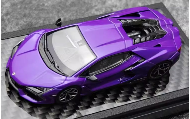 1:64 Lamborghini Revuelto Purple LCD MODELS DIECAST Car Model