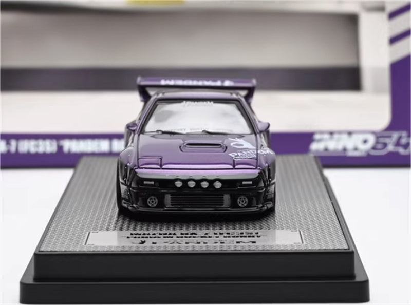 INNO64 Mazda RX7 (FC3S) PANDEM ROCKET BUNNY Purple 1:64 car Pre-built Model view5