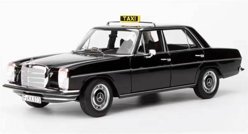Norev Mercedes Benz 200 Taxi 1968 black 1:18 Car Pre-built Model view1