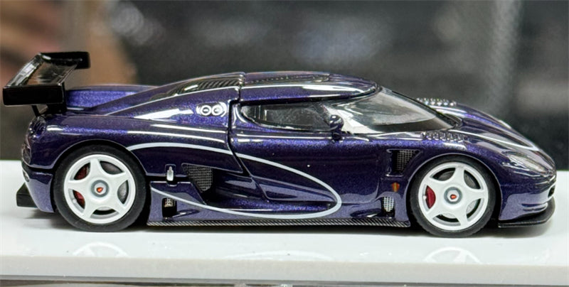 Autobots Models Koenigsegg CCGT Open Cover Edition Purple 1:64 Car Pre-built Model view5