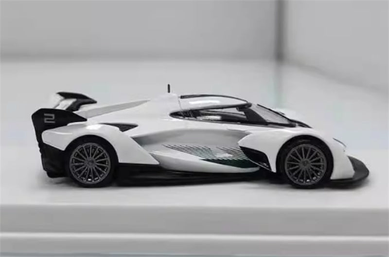 LMLF MODEL Mclaren solus GT supercar white 1:64 Car Pre-built Model view4