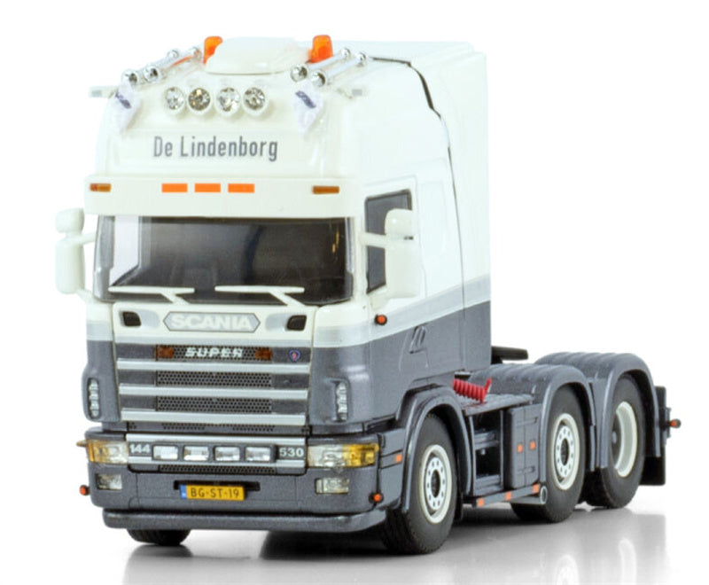 WSI SCANIA 4 SERIES TOPLINE 6X2 TWIN STEER De Lindenborg 1:50 Truck Pre-built Model