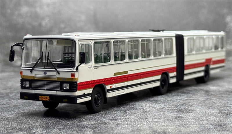AUTO-GLIMPSE Huanghai DD6170 articulated bus red - white 1:64 Bus Pre-built Model view1