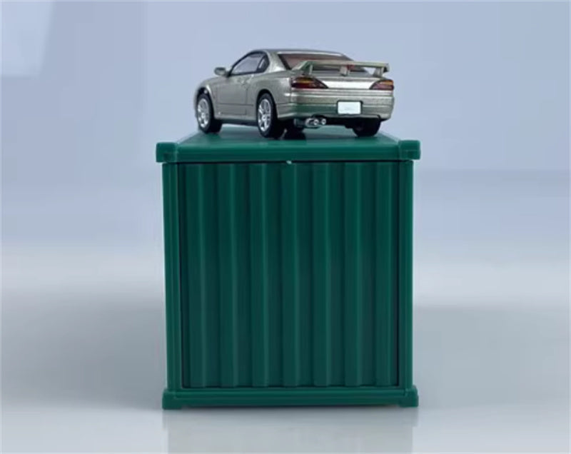 CATERPILLAR NISSAN SILVIA S15 silver left-hand drive 1:64 Car Pre-built Model